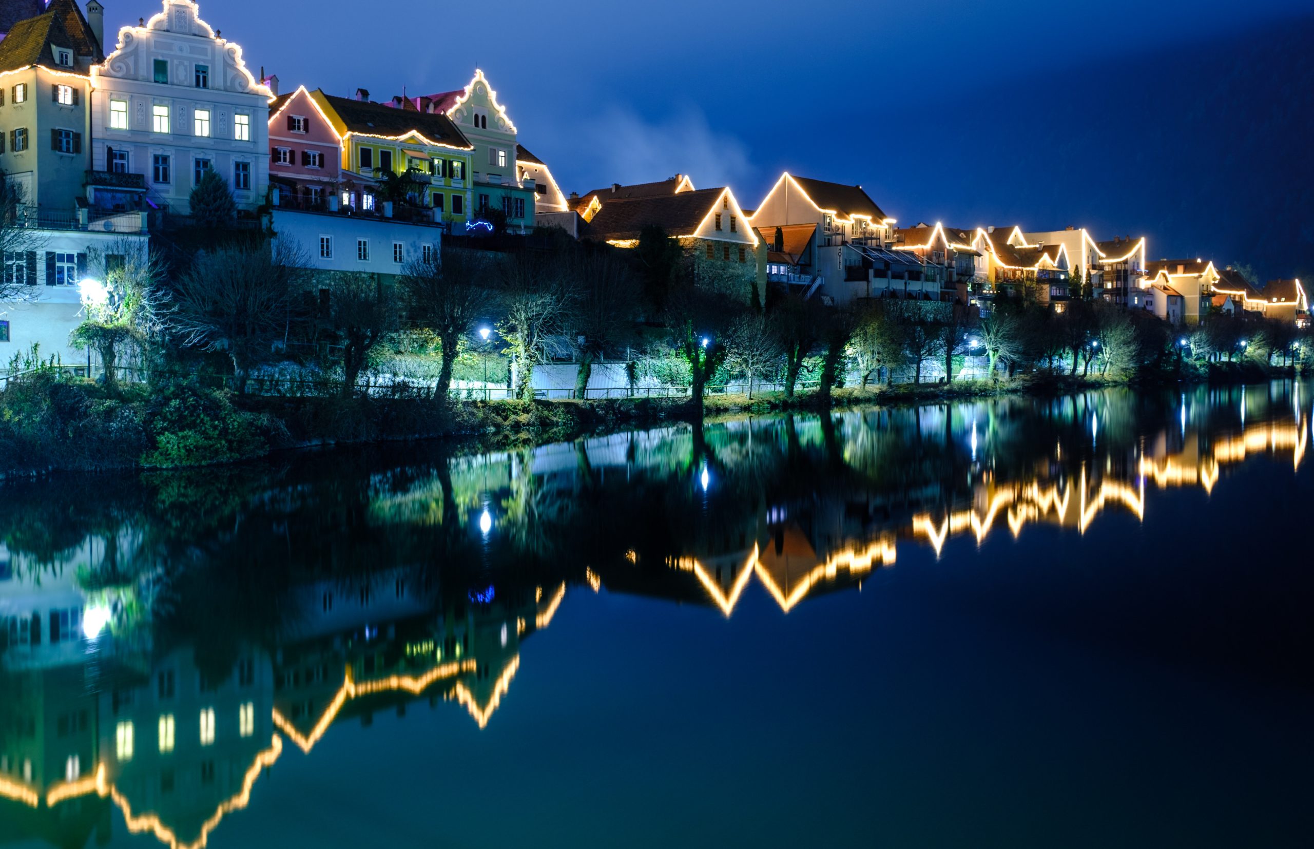 Frohnleiten mit Weihnachtsbeleuchtung Frohnleiten mit Weihnachtsbeleuchtung