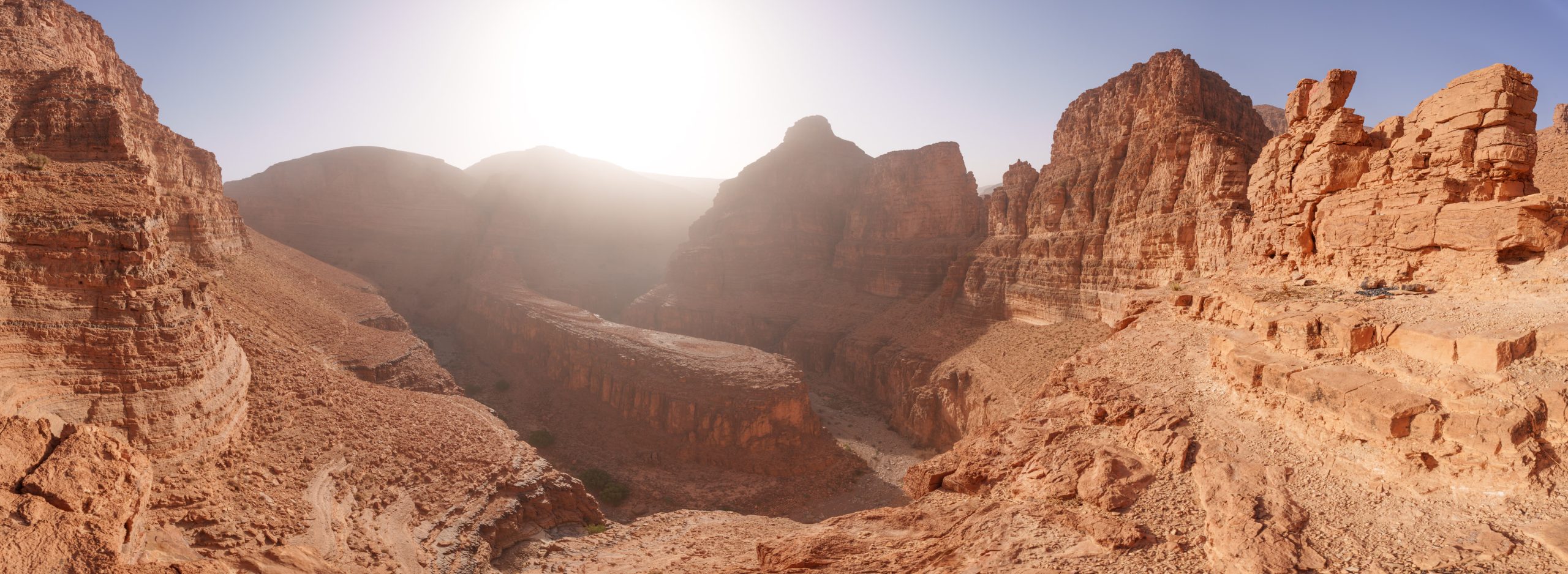 Panorama des Grand Canyons Marokkos Panorama des Grand Canyons Marokkos
