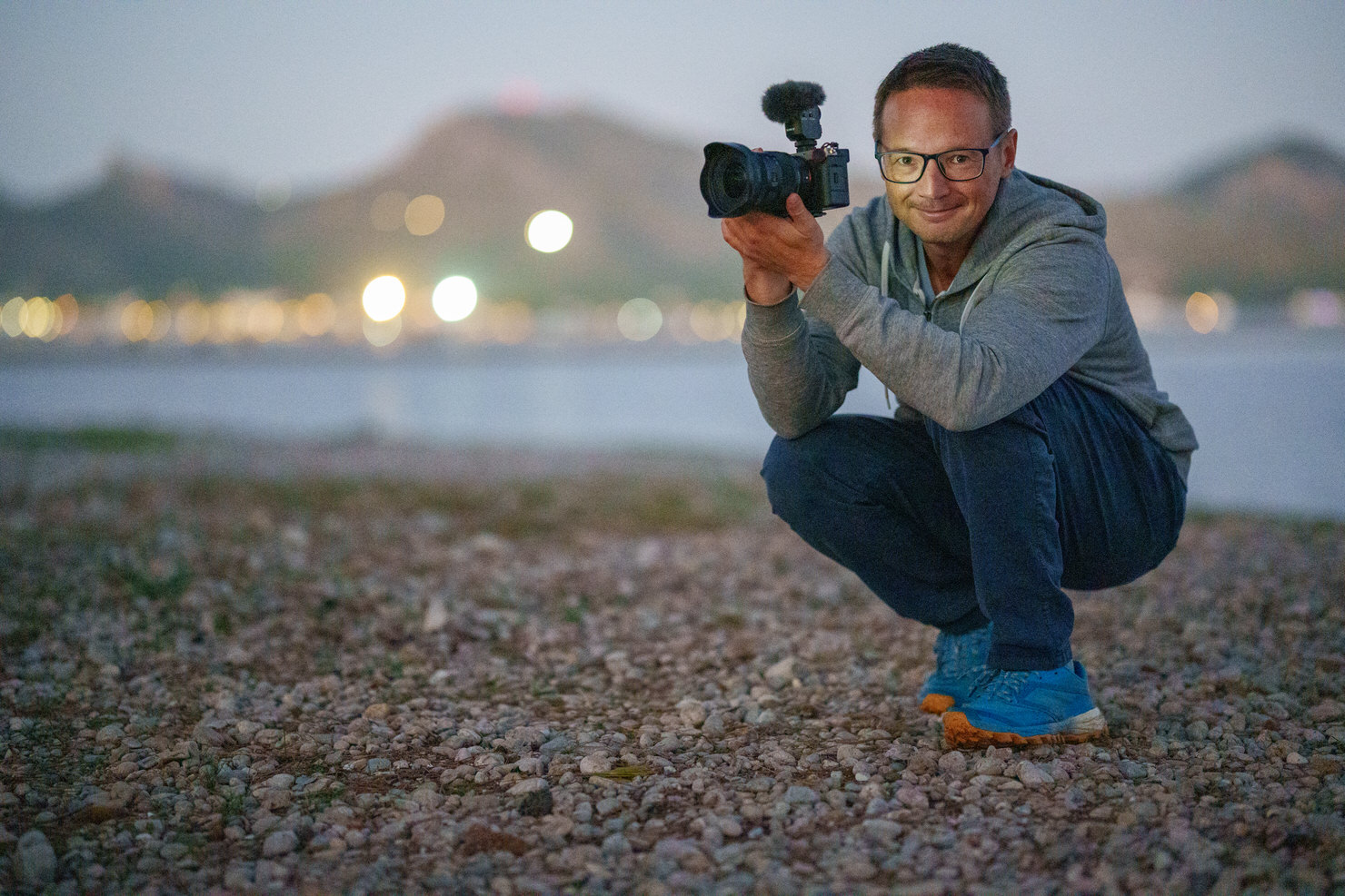 Ich Mit Videoequipment Für Youtube