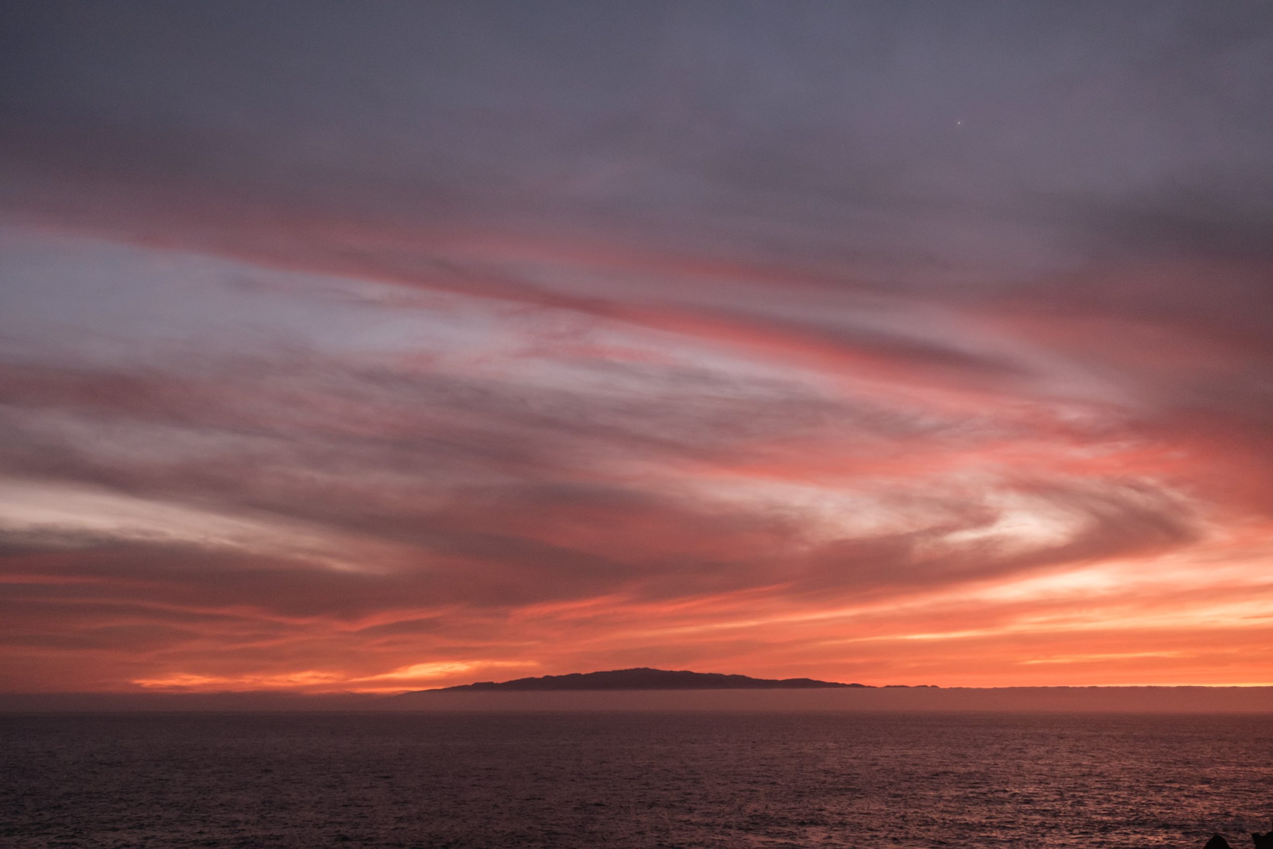 La Gomera von Teneriffa aus gesehen La Gomera von Teneriffa aus gesehen