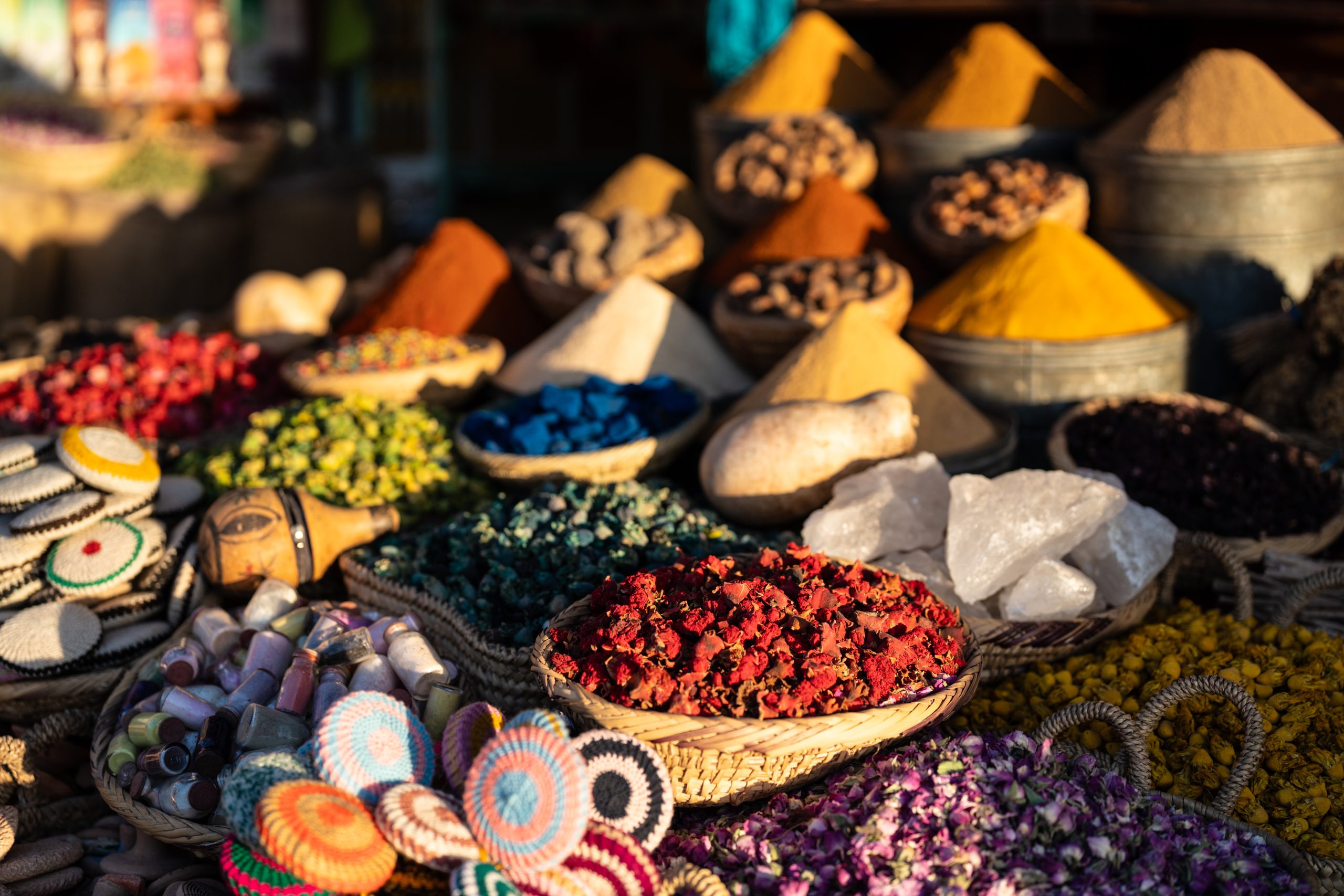 Gewürze und Farben in Marrakesch Gewürze und Farben in Marrakesch