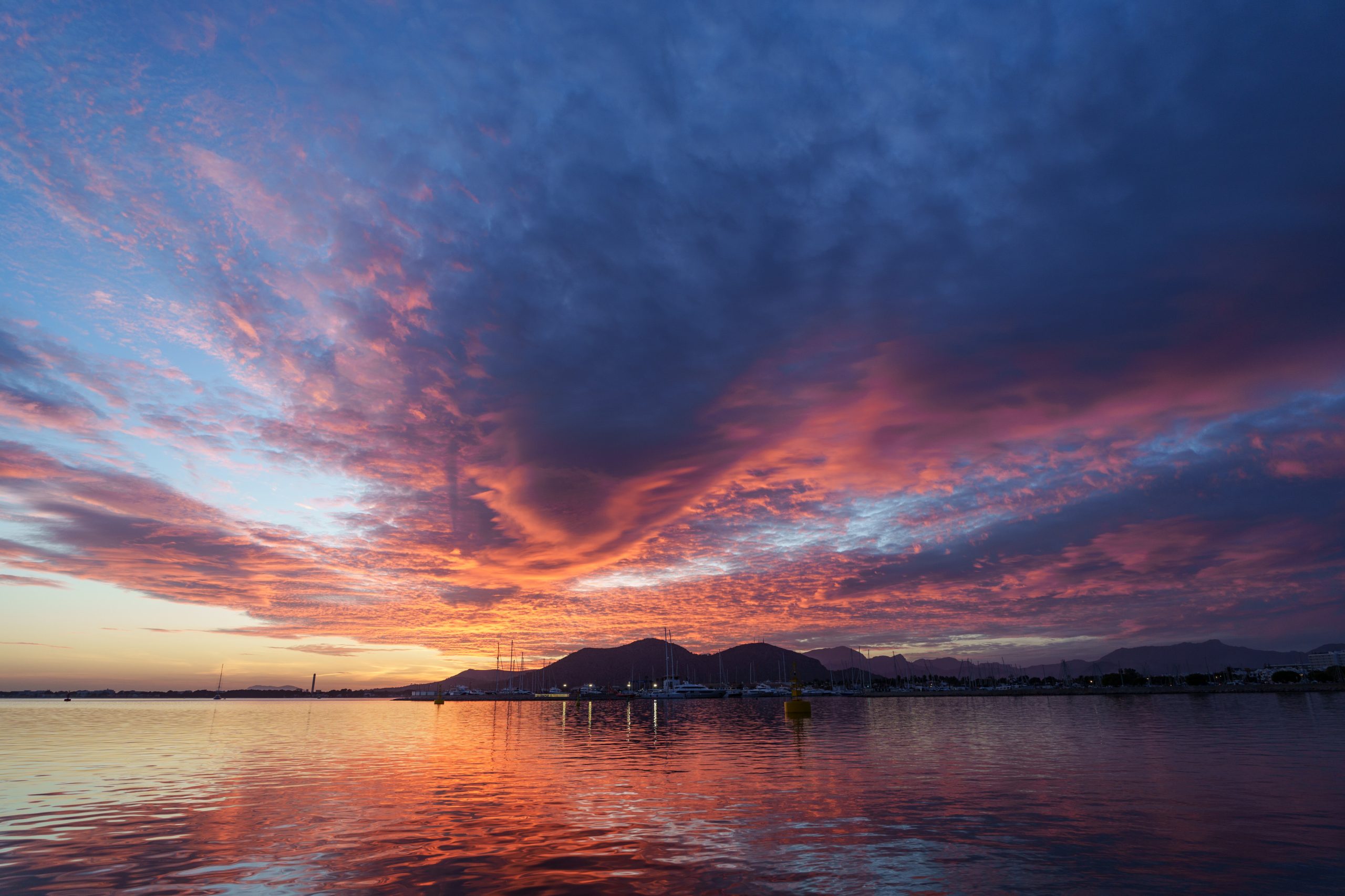 Port de Pollença bei tollem Himmel Port de Pollença bei tollem Himmel