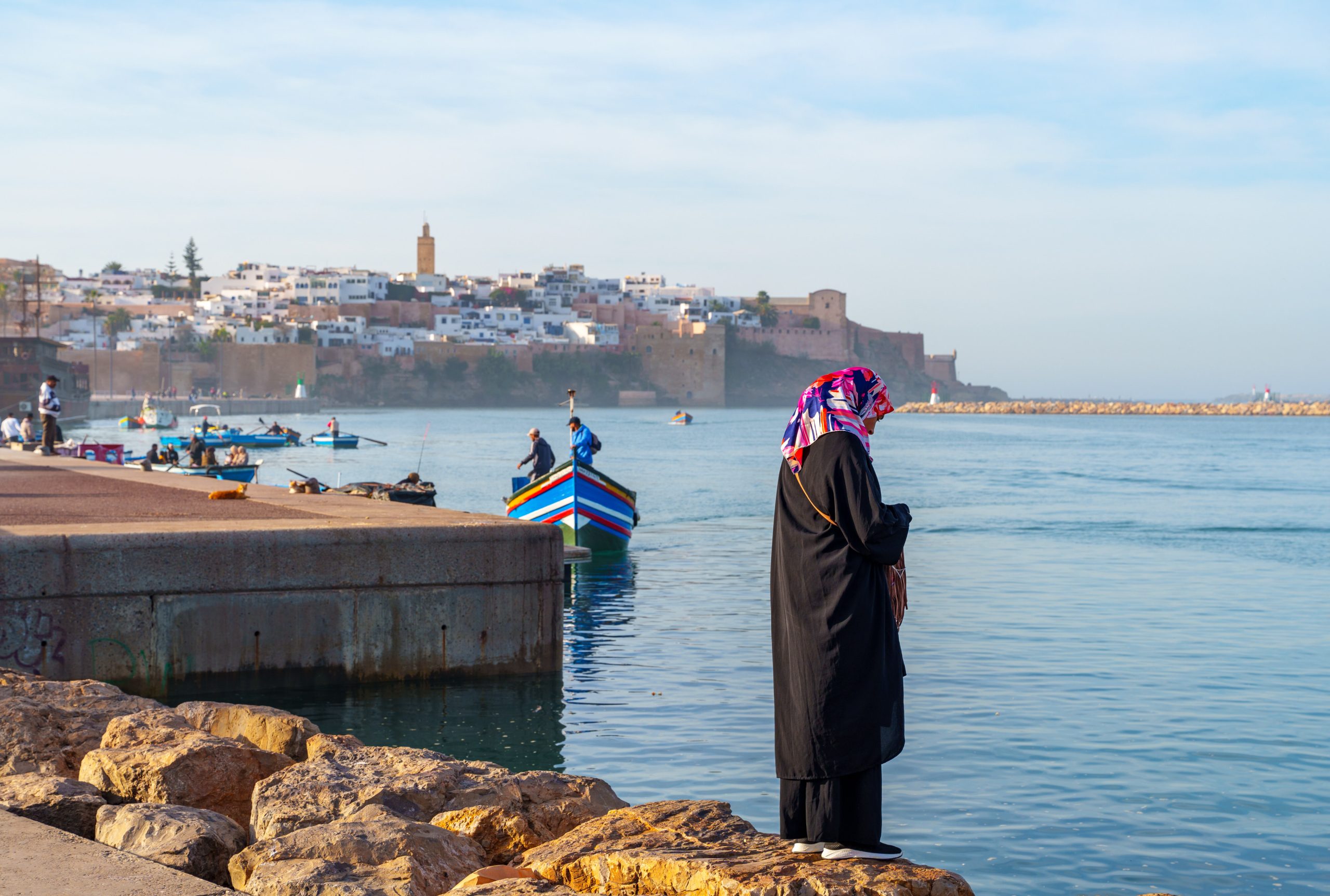 Szene am Fluss vor Rabat Szene am Fluss vor Rabat