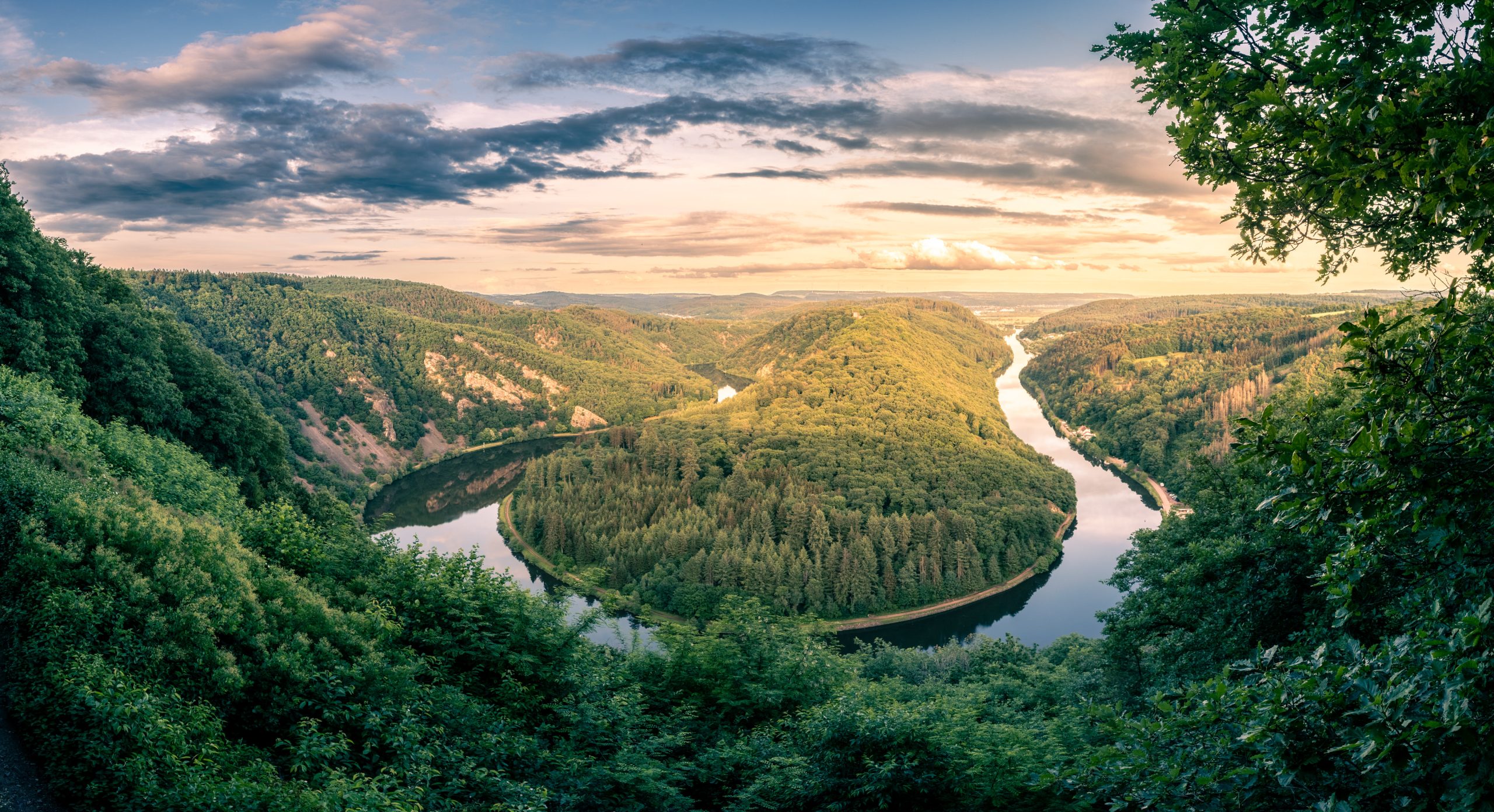 Die Saarschleife von oben Die Saarschleife von oben
