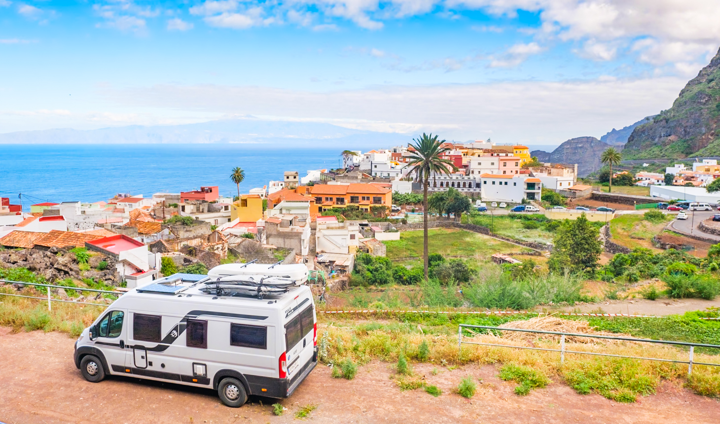 Blick Auf El Teide Von La Gomera Aus Gesehen